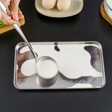 1pc/2pcs/3pcs Stainless Steel Rectangular Tray, Suitable For Food Service, Storage, Grilling, Baking Fish, Steaming And Baking - Multicolor - View 8