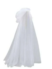 Halloween Hooded Cloak, Long Mesh Dramatic Personalized Cosplay Cape, Dark Gothic Style - White - View 1