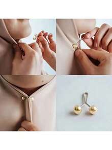 1/12 chiếc kẹp tóc ngọc trai, kẹp tóc hình chữ U, ghim cài khăn trùm đầu và khăn choàng thanh lịch dành cho phụ nữ Hồi giáo - Nhiều màu - Xem 7