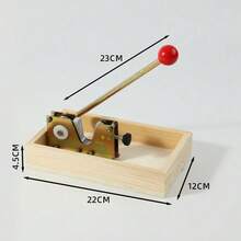 1pc Sturdy Handheld Nutcracker With Wooden Stand - Ideal For Cracking Walnuts, Pecans, Macadamia Nuts, Hazelnuts, And Chestnuts - Multicolor - View 6