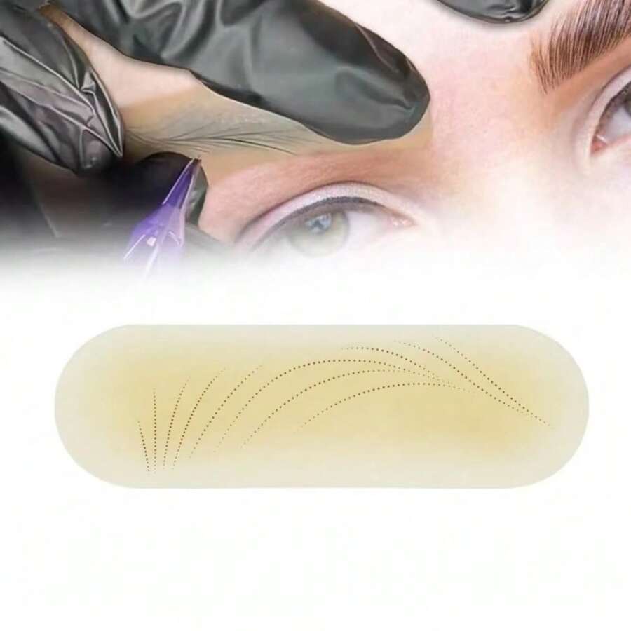 10Pcs Permanent Eyebrow Practice Skin Makeup Tattoo Teacher Practical Sticker Beginner Adhesive Eyebrow Practice Tool - Multicolor - View 1