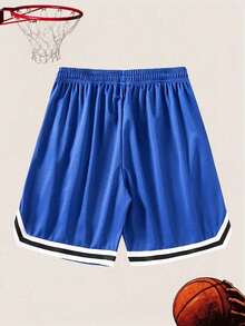 3pcs/Set Men's Drawstring Waist Casual Versatile Daily Wear Shorts - Multicolor - View 4
