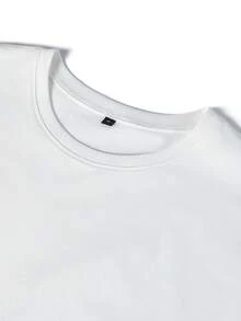 GRDR Chaleco sin mangas blanco puro estampado, informal y versátil para hombres en verano - Blanco - Ver 3