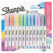 Bút dạ và bút highlight Sharpie S-Note, bút vẽ đa năng với tông màu nhẹ nhàng, đầu vát, lý tưởng cho việc vẽ và ghi chú - Bộ 4/12/20 chiếc - Nhiều màu - Xem 14