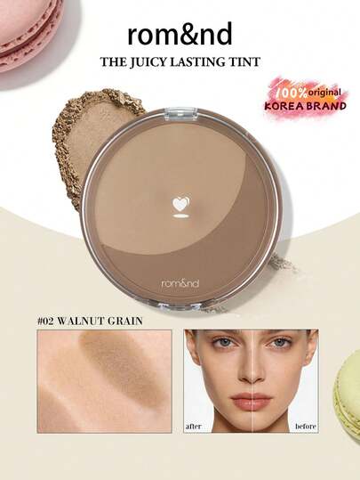 Rom&nd Romand BETTER THAN SHAPE 02 Walnut Grain, Soft Focus Mousse, Body Contouring, Layerable, 3D Sculpting, Suitable For Dry Skin, Multi-Purpose, Can Be Used On Nose/Cheeks/Hairline, Magnetic Packaging, Color Intensity Guide Included, 5-Minute Quick Shaping, Korean Makeup, 9.5g/0.34oz
