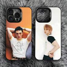 Funda para teléfono de la cantante coreana H-Hyunjin para iPhone 17, 16, 15, 14, 13, 12, 11, Pro, Max, Plus, anticaída, negra mate, rígida. - Multicolor - Ver 1