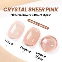 Beetles White Gel Nail Polish -1PC 15ml White Spring Colors Gel Polish - Nude-Warm Sand Whispers - 查看 3