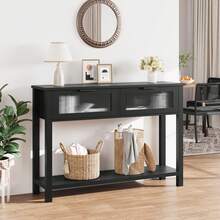 Sofa & Console Tables - Black - View 7