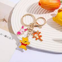 Disney Keychain Cartoon Figure Pooh Bear Love Pendant Keyring Men Women Backpack Jewelry Accessories Gifts - Multicolor - View 5