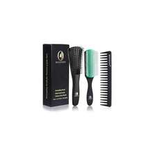 Hair Brush For Curly Hair, Detangler Brush For Natural 3/4abc Hair Easier And Faster Detangling For Women, Men & , Gre1en - 格林 - 查看 1
