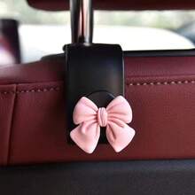 Car Hook Strong And Stable Small Hook Hidden Multifunctional Storage Rear Seat Hook,Back Of Car Accessories, Cute Bow, Rear Seats, Multifunctional Small Hooks - Plastic - View 8
