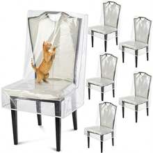 Kitchen Chair Covers - Transparent - View 1