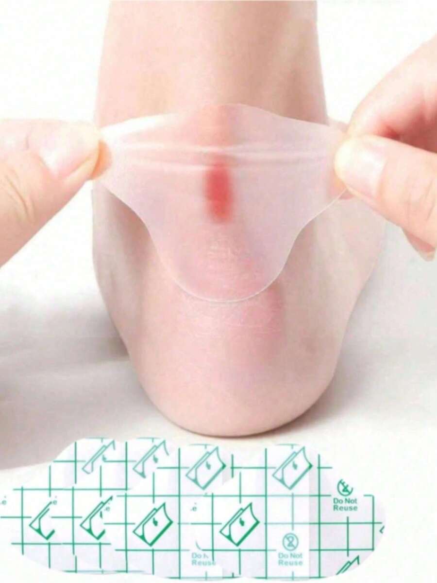 60片凝胶鞋跟垫，防水防磨贴，多片装（用于鞋跟缓冲），鞋垫，缓解疼痛和足部保护垫，附赠收纳袋 - 彩色 - 查看 1