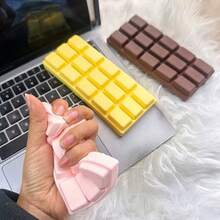Realistic Chocolate Bar Squishy Toy, Slow Rebound Stress Relief Squeeze Toy, Soft Texture For Students - Multicolor - View 3