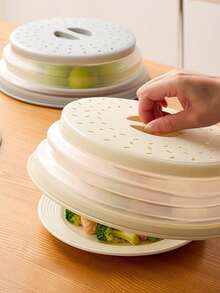 1个微波炉折叠防溅盖，耐热食品加热防油盖，多功能折叠冰箱食品保鲜盖，易于收纳，多种尺寸和颜色可选 - 彩色 - 查看 5