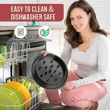 8英寸鸡肉撕碎器，鸡胸肉撕碎工具，熟肉撕碎器，带透明盖，符合人体工程学设计，防滑，易于清洁，旋转式鸡肉撕碎器，鸡肉粉碎机 - 彩色 - 查看 4