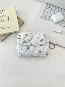 Ví nữ một mảnh có nắp gập chần bông, túi đựng đồ lặt vặt, túi đựng mỹ phẩm mini hình vuông dễ thương, ví đựng thẻ ID đa chức năng, ví đựng thẻ tín dụng, ví đựng tiền xu, túi đựng son môi và băng vệ sinh cho nữ, túi đựng mỹ phẩm có khóa kéo, ví đựng tiền xu, thích hợp để đựng các vật dụng nhỏ, đơn giản và dễ mang theo, chống rơi vỡ và chống trầy xước, đa năng cho các hoạt động ngoài trời, kỳ nghỉ và du lịch. - Nhiều màu - Xem 22