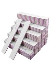 Bộ 100/180 dũa móng tay bằng gỗ hai mặt có thể tái sử dụng, 1/3/5/10/20 chiếc, thích hợp cho móng tự nhiên và chăm sóc móng, sử dụng tại nhà và salon, dụng cụ làm móng nghệ thuật, đồ dùng làm móng cho mùa tựu trường. - Màu Xám nhạt - Xem 10