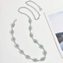 Nueva cadena de cintura estilo bohemio hueco con forma de sol, cinturón de cintura versátil para vestidos - Multicolor - Ver 7