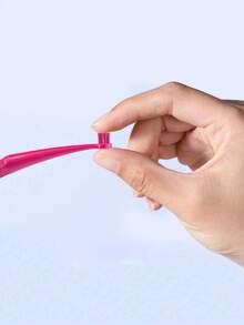 1pc Small Round Head Toothbrush, Small Head Suitable For Hard-To-Reach Areas, Corrective Toothbrush, Soft Bristles For Adults, Individually Packaged, Small Head Toothbrush - Multicolor - View 3