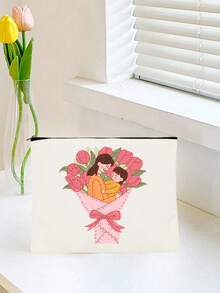 母亲节礼物袋，送给妈妈的ins风迷你帆布袋，可爱精致 - A - 查看 4