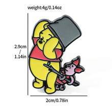 Disney 经典卡通小熊珐琅胸针背包服装首饰金属徽章配饰节日礼物 - 彩色 - 查看 10