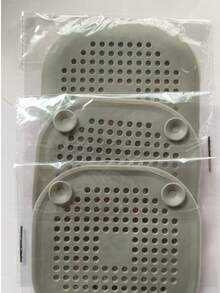 1/2/3 miếng nắp cống silicon vuông có móc giữ tóc, kích thước thông dụng, dễ dàng lắp đặt cho bồn tắm, nhà bếp và phòng tắm, trang trí phòng tắm tại nhà, trang trí mùa thu trở lại trường - Xám - Xem 14