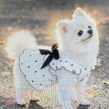 Cute Cherry Print Ruffled Dog Dress With Harness Ring - Summer Sleeveless Pet Apparel For Small Dogs & Cats - Multicolor - View 1