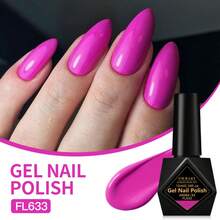 9pcs FOUR LILY 10ml Purple & Pink Nail Polish Set, Tropical Style UV LED Gel Nail Polish Kit - Multicolor - View 6