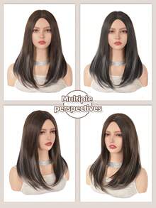 Bộ tóc giả kiểu dáng sành điệu dành cho các cô gái châu Á này được làm từ sợi tổng hợp chịu nhiệt. Chiều dài khoảng 45 cm / 17,7 inch. Thiết kế trùm đầu kín, phù hợp cho phụ nữ sử dụng trong các hoạt động hàng ngày và cũng có thể dùng làm quà tặng. - Nhiều màu - Xem 6