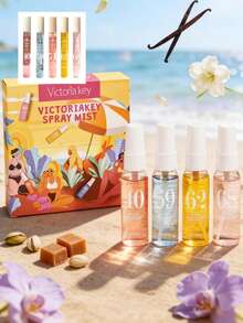 40ml Brazil Beach Series Spray Gift Set, Limited Edition Aromatherapy Air Freshener. Janeiro Multi-Layered Natural Fragrance To Enhance Happiness, Releasing Elegant Sunflower, Citrus, Coconut, Vanilla, Woody, And Ocean Beach Scents. Suitable For Dates, Parties, Gatherings, Travel, Home, Hotel, Office Use. Perfect Christmas Gift. - Mixed Fragrance - View 10