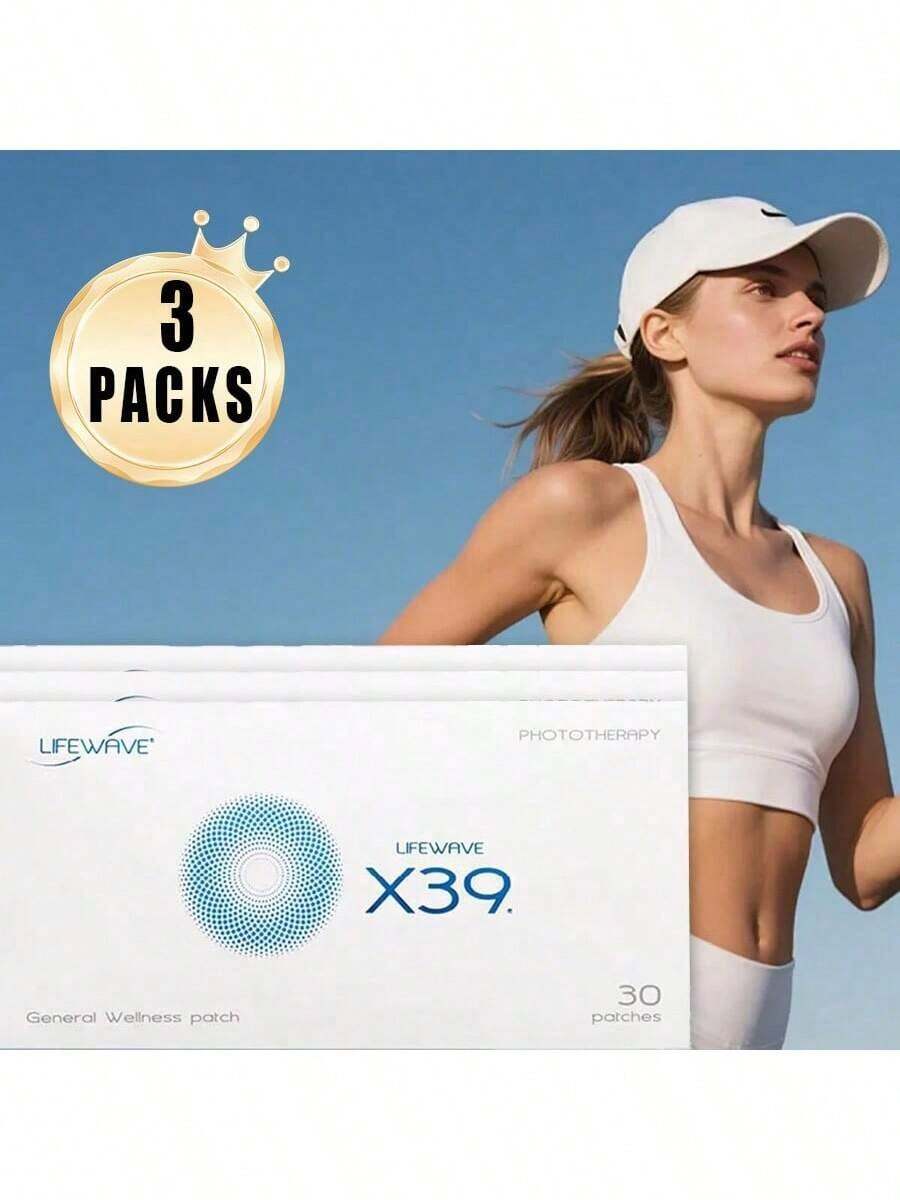 1-5pcs LifeWave X39 Patches - Supports Improvements Of Strength And Stamina,Body Care - Supports Improved Exercise Performance - No Or Stimulants - Innovative Patch Technology For Enhanced Wellness -30 Pieces Per Piece For A Total Of 90 Pieces,Keep Your Body Healthy And Rejuvenate You,Can Be Used Both Morning And Evening,Halloween Gift. - 3 chiếc - Xem 1