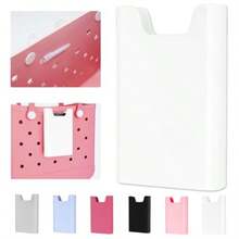 Silicone Phone Holder For Bogg Bags Attachment For Beach Bags Compatible With Most Mobile Phones White - 白色 - 查看 1