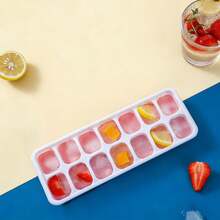 Forma de gelo de silicone transparente multicolorida, com 14/24 compartimentos, prática para fazer cubos de gelo, ideal para geladeira e cozinha, utensílio de cozinha, presente perfeito para Ano Novo, Dia dos Namorados, Dia das Mães, Dia dos Pais, verão e volta às aulas. - Multicolorido - Ver 8