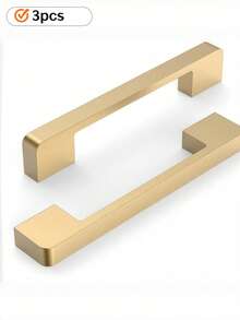 1/3/5pcs 96cm/128mm/160mmmKitchen Cabinet Handles Champagne Bronze Cabinet Pulls Kitchen Cabinet Hardware Gold Drawer Pulls For Cupboard Wardrobe - Multicolor - View 12