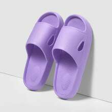 Women's Indoor Soft-Soled Bear Slippers, Bathroom Outdoor Men's Summer Beach Flip-Flops, Couple's Shoes - Màu tím - Xem 10