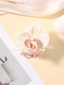 1pc Tropical Hawaiian Orchid Flower Soft Petal Hair Claw Clip, Sweet And Cute Hairstyle Accessory For Women, Suitable For Summer Beach, Vacation And Boho Style Summer Hair Accessories Beach Vacay Hair Clips,Holiday,Travel,Festival,Birthday - Multicolor - View 10
