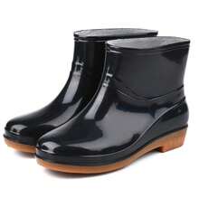 Women's Fashion Non-Slip Rain Boots, Short Stylish Waterproof Shoes With Rubber Soles, Adult Waterproof Shoes,Shoe Rack,Storage Saver,Outdoor,Garden,Travel Essential,Portable,Beach Essential,Graduation Season,Commencement,Graduation Ceremony,Graduation Gift,Graduation Present,Graduation Gift,Graduation Present,Congrats Grad,Congratulations Graduate,Valedictorian,Finish School,Graduation Party,Rain Boots / Rubber Boots / Waterproof Boots / Boot Covers / Shoe Covers Waterproof / Rain Shoe Covers / Wellies / Botas De Agua / Galochas / Outdoor / Garden - Regular - View 25