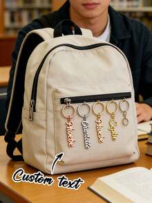 Personalized Name Keychain Customized Name Keychain Gold, Silver, Rose Gold Keychain Father's Day Gift Christmas Gift, Unisex, Suitable For Father's Day, Mother's Day, Valentine's Day, Easter, Birthday - Style 8 - View 10