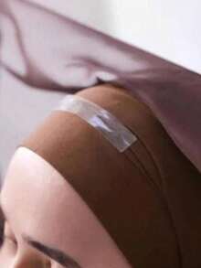 72 piezas de cintas de fijación de diademas sin costuras y antideslizantes, adecuadas para vestidos - color sólido - Ver 3