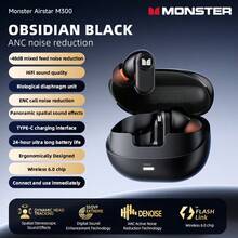 Monster AIR STAR M300 OWS Wireless Earbuds, Bluetooth 6.0, In-Ear, HD Calls, Waterproof, ANC, Low Latency Gaming Mode, Built-In Microphone. Balanced Sound Quality And Comfortable Fit, Suitable For Sports And Gaming - View 12
