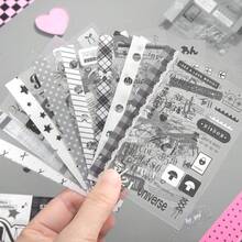 Stiker Teks Lipat Dua Warna M5, Gaya , Lucu, Serbaguna, Bahan Scrapbook, Buku Stiker Dekoratif DIY - 1 Set - View 10
