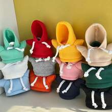 1 chiếc áo thun kẻ sọc kaki nhẹ, thoáng khí, mềm mại và co giãn, phù hợp cho thú cưng cao 15cm (5.9 inch), có khả năng chống gió, giữ ấm và chống rụng lông, thích hợp mặc ngoài trời và trong nhà vào mùa xuân, dùng được quanh năm. - Nhiều màu - Xem 8
