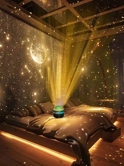 Aurora Projector Night Light - Northern Lights LED Lamp With Remote, 16 Color Changing Starry Sky & Galaxy Effect, USB Powered Adjustable Brightness For Bedroom Decor, Home Theater Mood Lighting