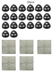 Adhesive Omnidirectional Rolling Ball Caster Wheel, Movable Silent Small Wheel, Home Hardware Accessory, Wear-Resistant & Load-Bearing Caster - Ball Pulley - View 10