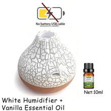 1 pieza Difusor de aroma eléctrico para el hogar, humidificador de dormitorio con luz nocturna, difusor de aromaterapia de niebla fría ultrasónica, adecuado para el hogar, dormitorio, yoga, oficina, Navidad y otras ocasiones - humidificador volcán - Ver 18