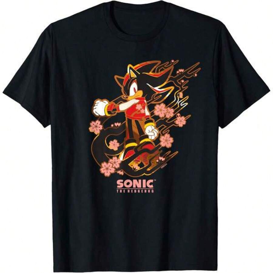 Sonics Thes Hedgehogs Sonics X Shadow Generations Shadow & Sonics T-Shirt Exclusive T-Shirts For Premium Fans Unisex Casual Short-Sleeved Tees A Must-Have For Fans Suitable For Festivals, Parties, Homewear, Daily Commutes, Back-To-School Outfits And Concert Looks Printed And Shipped In The USA 100% Cotton T-Shirts Opaque, Versatile Basic Tees - Đen 19 - Xem 1