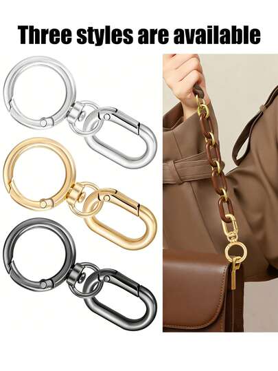 Metal Swivel Lobster Clasp DIY Hardware Kit, 360° Rotating Spring Snap Hooks & Oval Spring Clips Set, Heavy Duty Rust-Resistant Alloy Keychain Clip Connectors For Lanyards, Key Rings, Bag Straps & Craft Accessories, Multi-Purpose Swivel Hook For Handbags, Backpacks, Wallets, Phone Charms, Pet Leashes & Luggage Straps, DIY Craft Supplies For Men & Women, Ideal For Travel Gear, Repair Projects, Christmas & Birthday &Mother Gifts