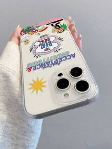 官方授权 Paul Frank 透明穿孔手机壳，全方位防震保护，带摄像头保护盖，饰有猴子、熊、兔子、狗等卡通图案，全新设计，兼容 13/14/15/16/17 Pro Max - 彩色 - 查看 6