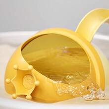 1pc Baby Shampoo Cup Bath Scoop Spoon Shower Crown Rinsing Cup, Baby Bath Supplies - Plastic Waterfall Style Bathing Pot With Handle For Gentle Hair Rinsing, Non-Electric Bathroom Accessory - Multicolor - View 5